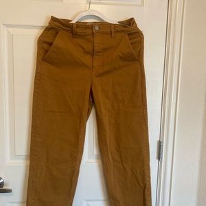 Everlane straight leg pants size 6 golden rod.